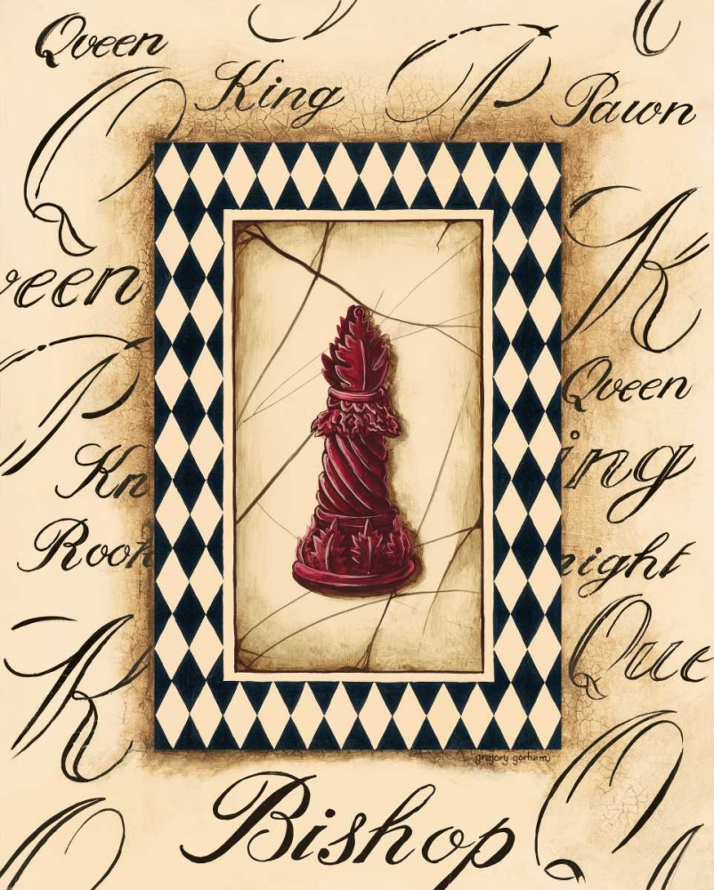 Chess Bishop art print by Gregory Gorham for $57.95 CAD