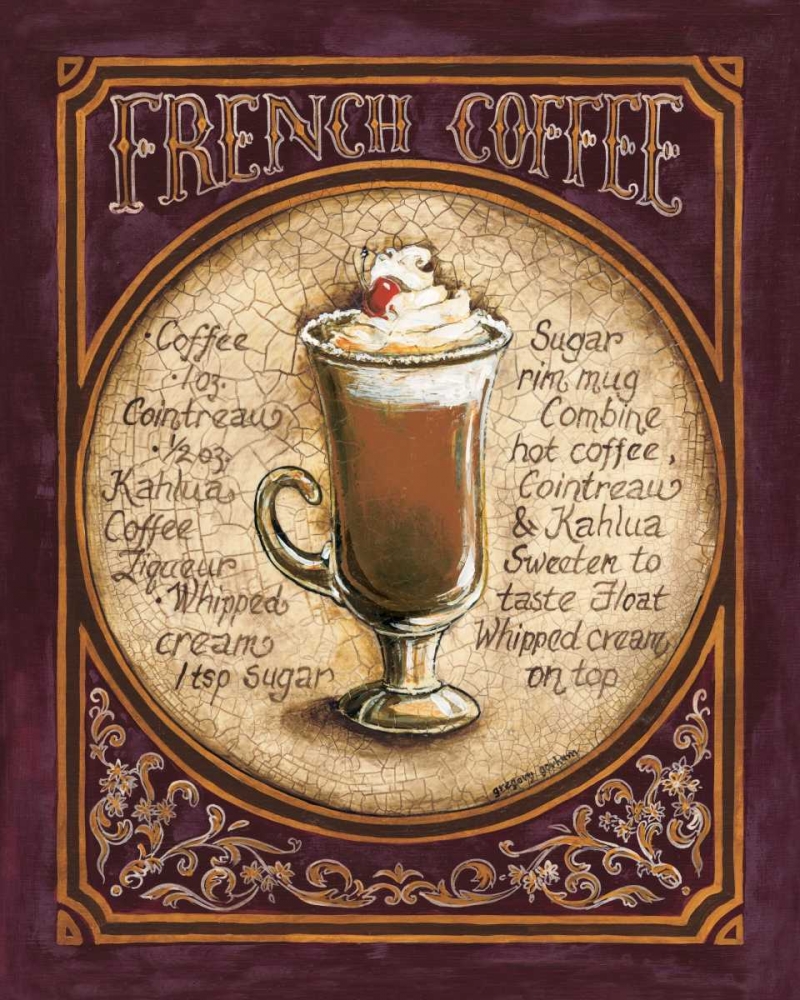 French Coffee art print by Gregory Gorham for $57.95 CAD