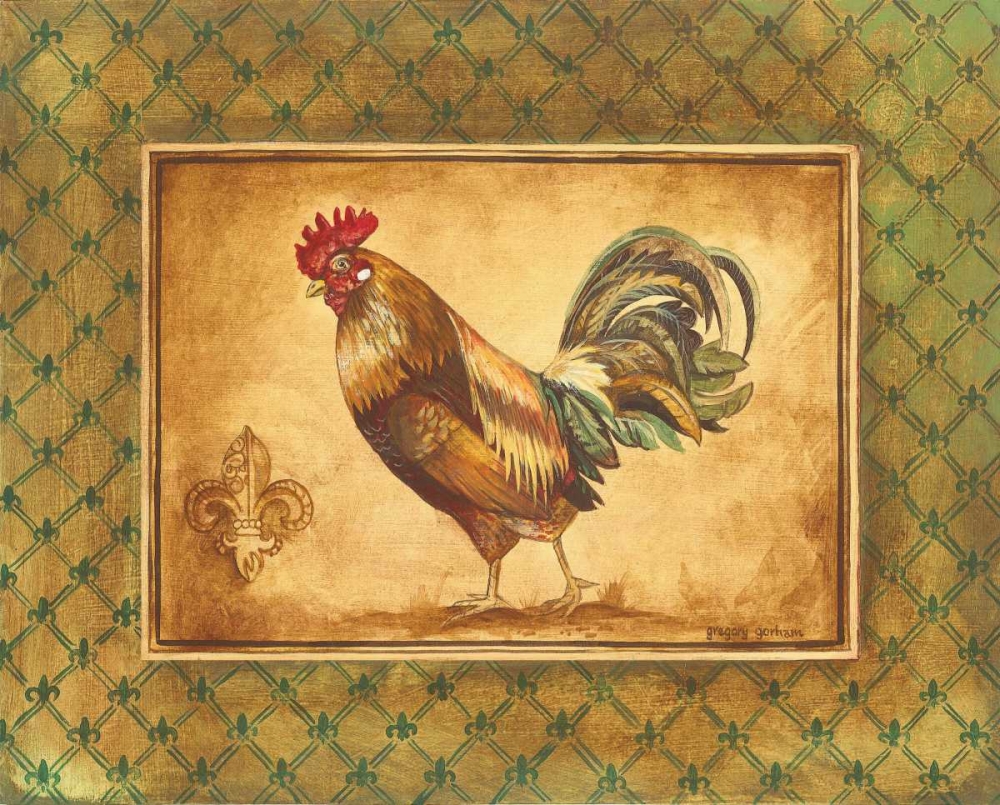 Country Rooster II art print by Gregory Gorham for $57.95 CAD