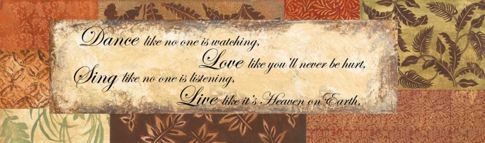 Dance Love Sing Live - special art print by Gregory Gorham for $57.95 CAD
