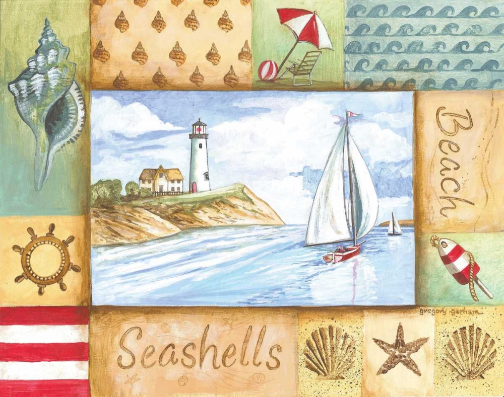 Summer Beach II art print by Gregory Gorham for $57.95 CAD