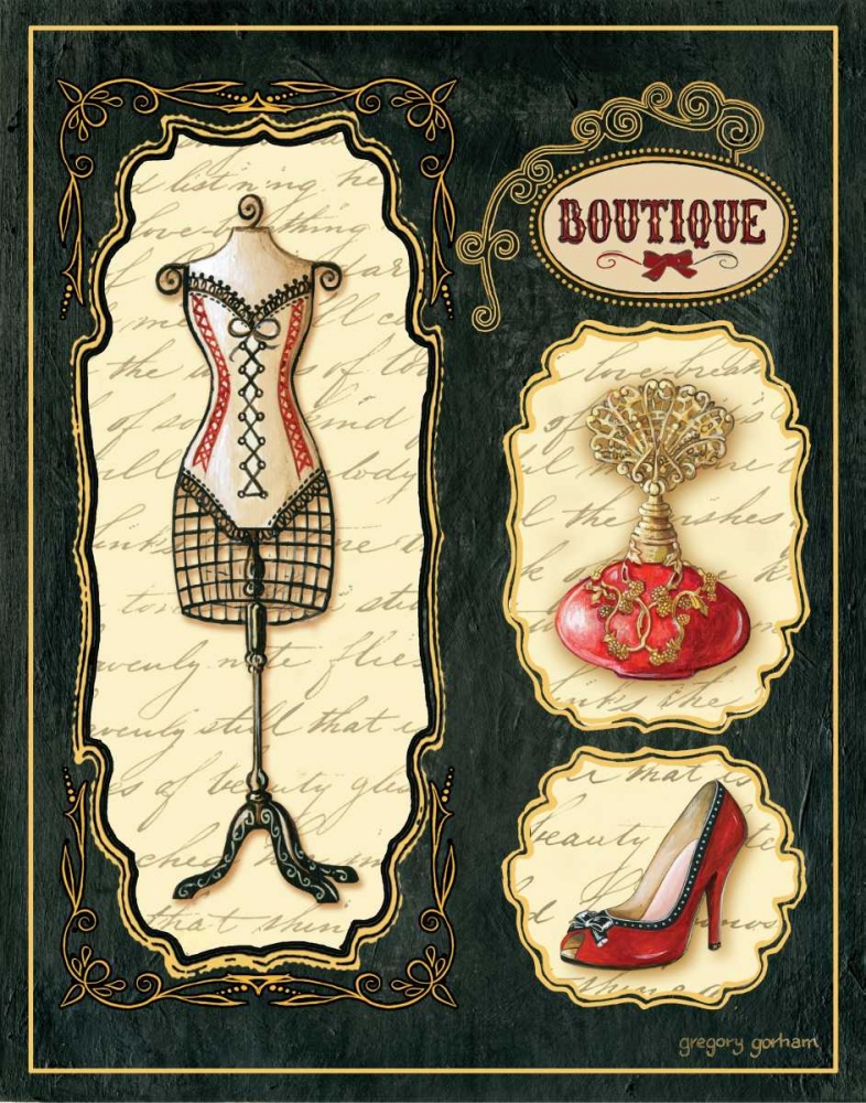 Paris Boutique En Rouge I art print by Gregory Gorham for $57.95 CAD
