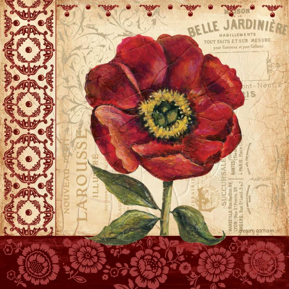 Vintage Poppy art print by Gregory Gorham for $57.95 CAD