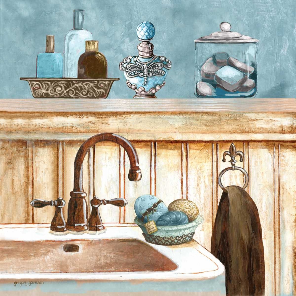 Blue Bath II art print by Gregory Gorham for $57.95 CAD