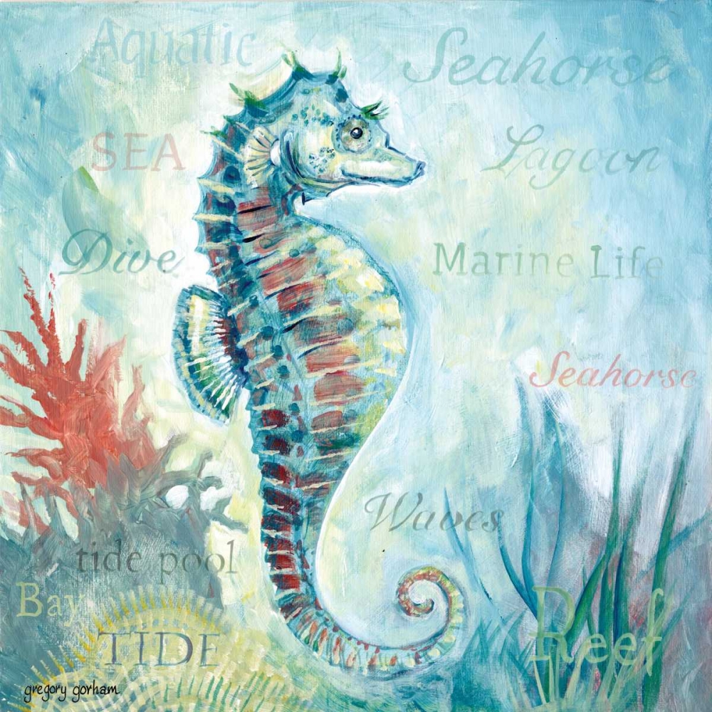 Marine Life Motif I art print by Gregory Gorham for $57.95 CAD