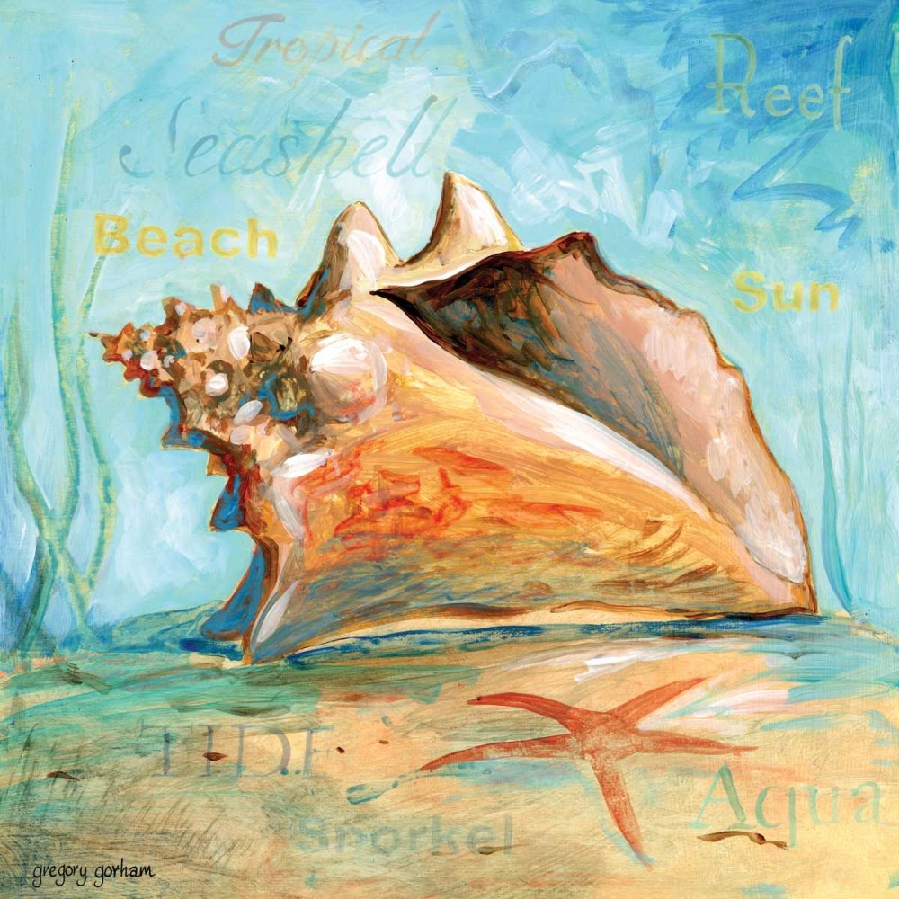Marine Life Motif III art print by Gregory Gorham for $57.95 CAD