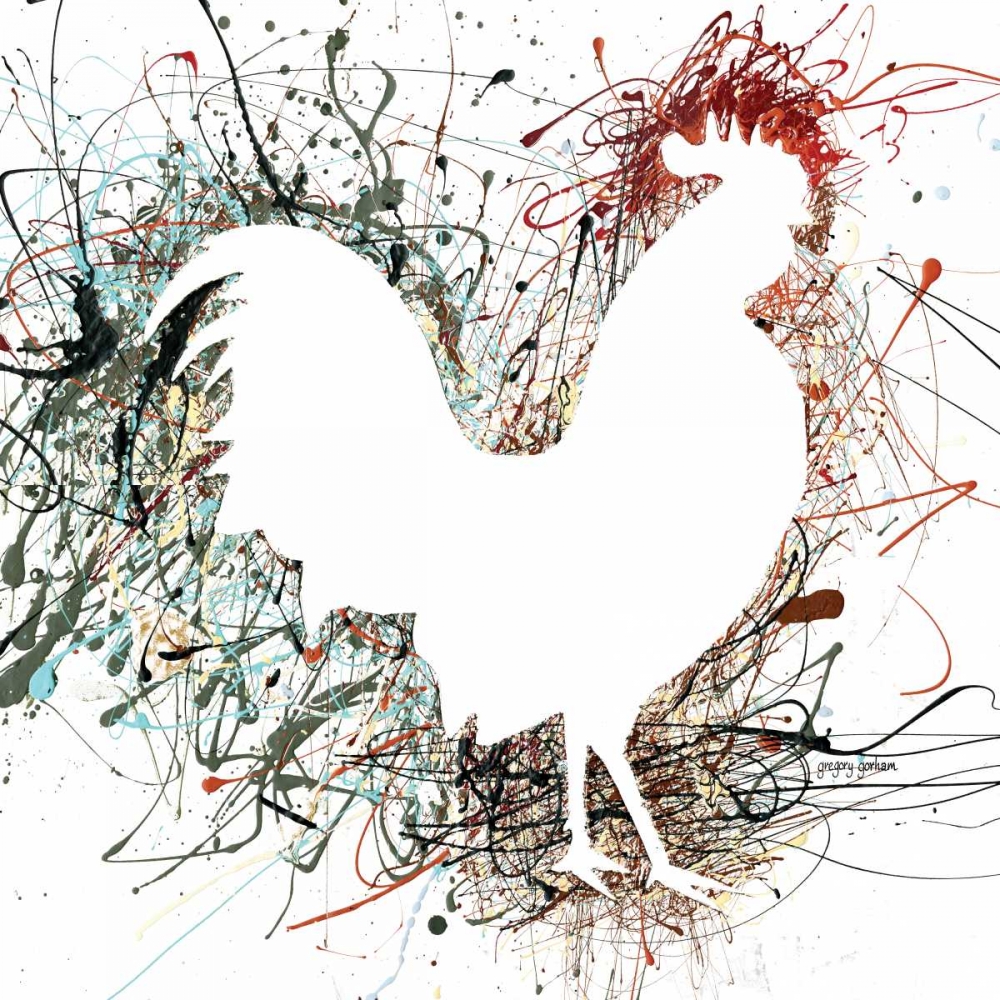 Party Rooster I art print by Gregory Gorham for $57.95 CAD