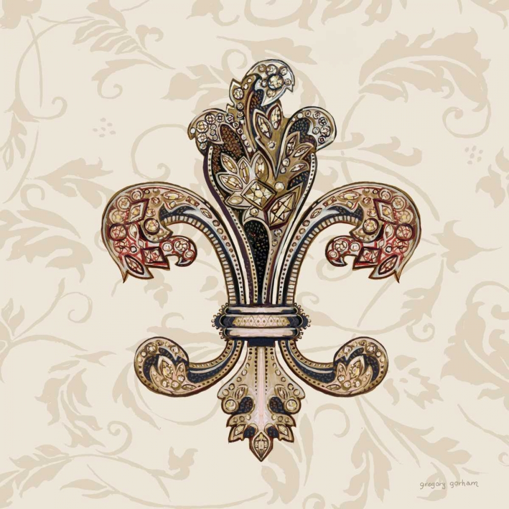 Fleur de Lis Motif I art print by Gregory Gorham for $57.95 CAD