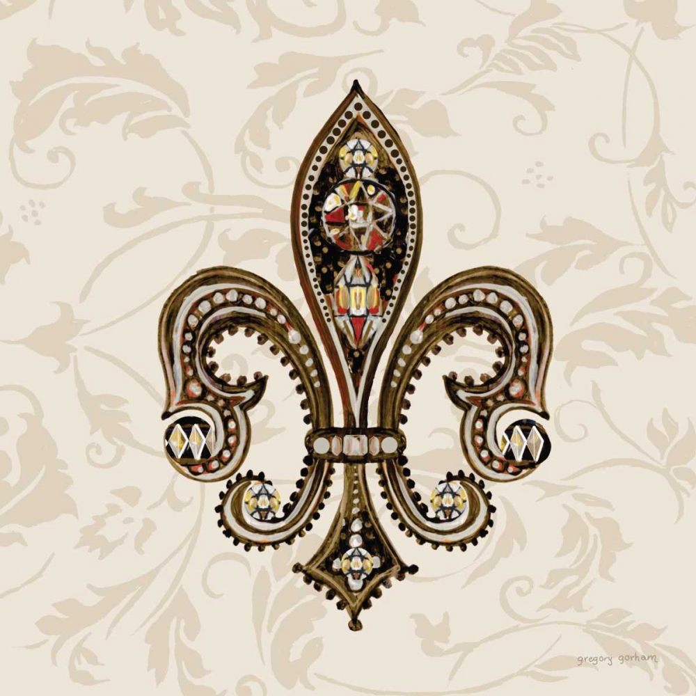 Fleur de Lis Motif II art print by Gregory Gorham for $57.95 CAD