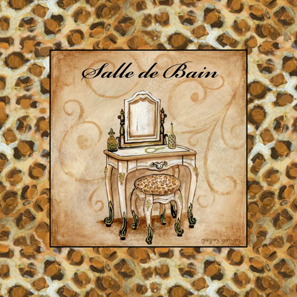 Leopard Salle de Bain art print by Gregory Gorham for $57.95 CAD