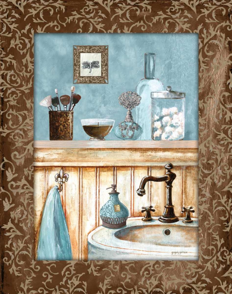Blue Bath III art print by Gregory Gorham for $57.95 CAD