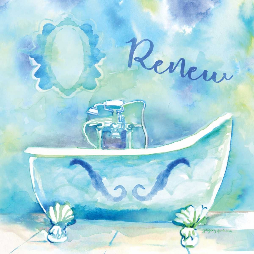Watercolor Bath II art print by Gregory Gorham for $57.95 CAD