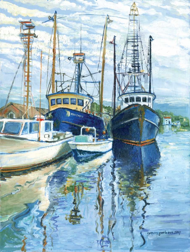 The Unicornat Harbor art print by Gregory Gorham for $57.95 CAD