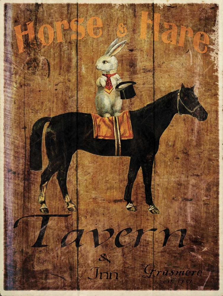 Horse and Hare Tavern art print by Jason Giacopelli for $57.95 CAD