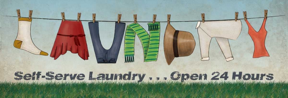 Laundry art print by N Harbick for $57.95 CAD