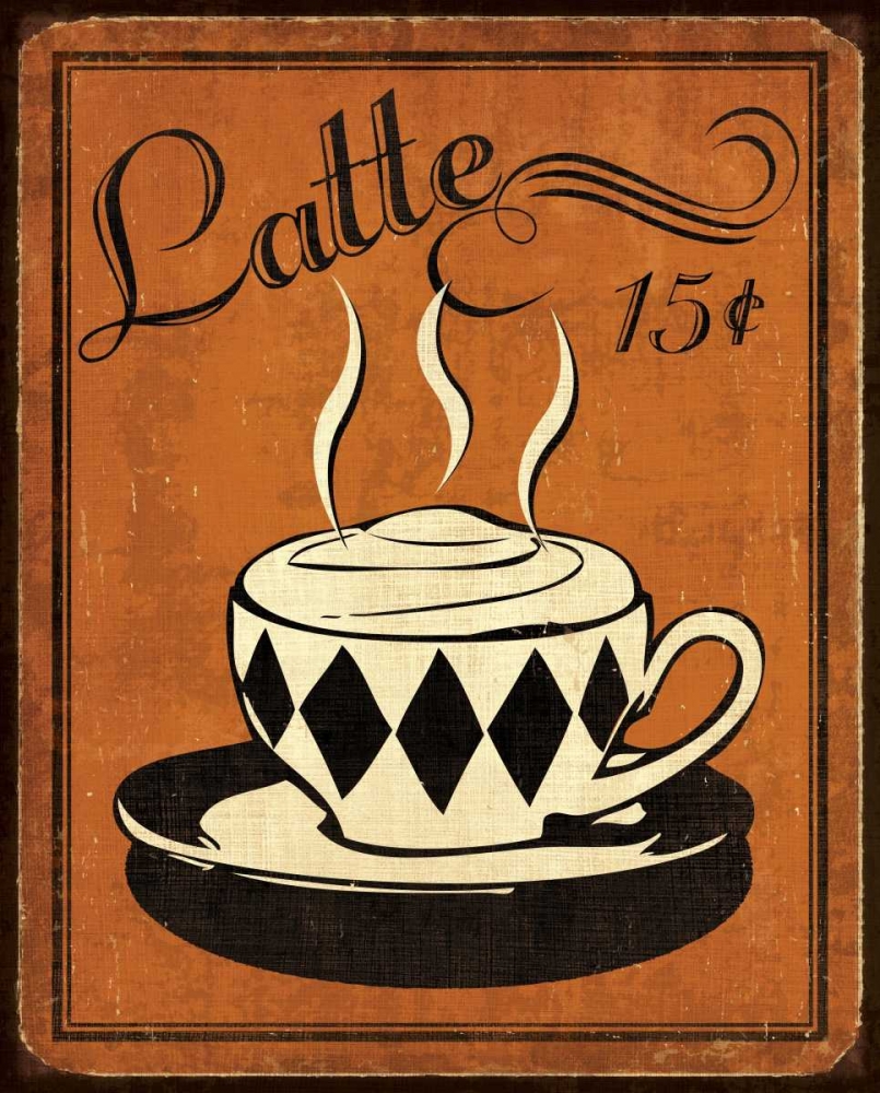 Retro Coffee IV art print by N Harbick for $57.95 CAD