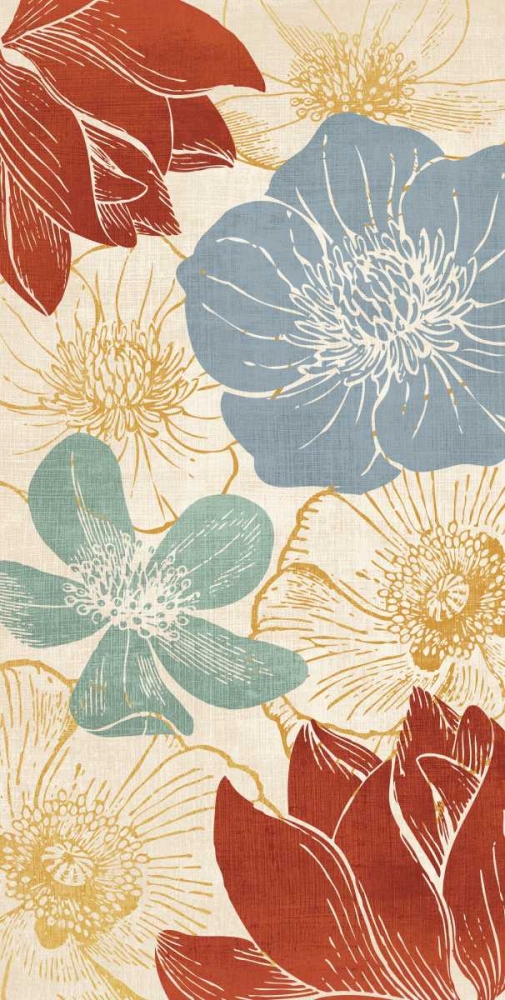 Vintage Flowers I art print by N Harbick for $57.95 CAD