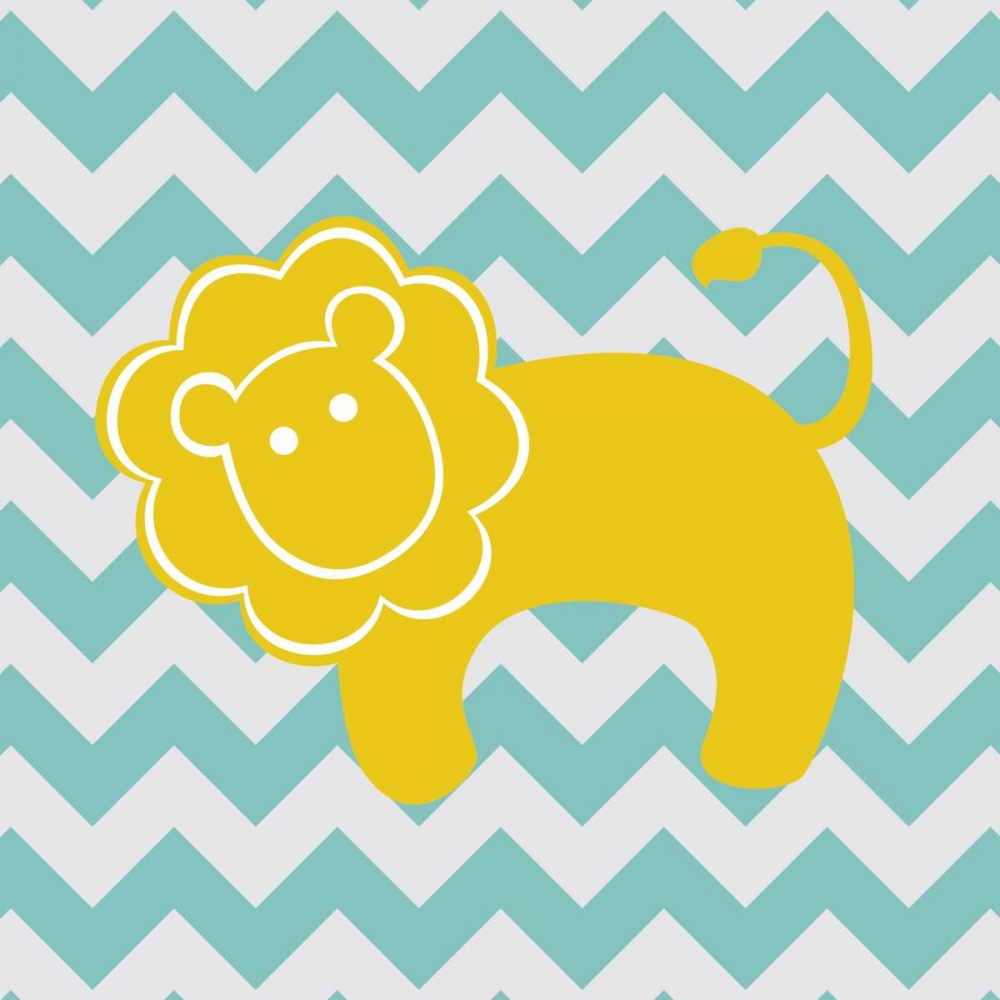 Chevron Lion art print by N Harbick for $57.95 CAD