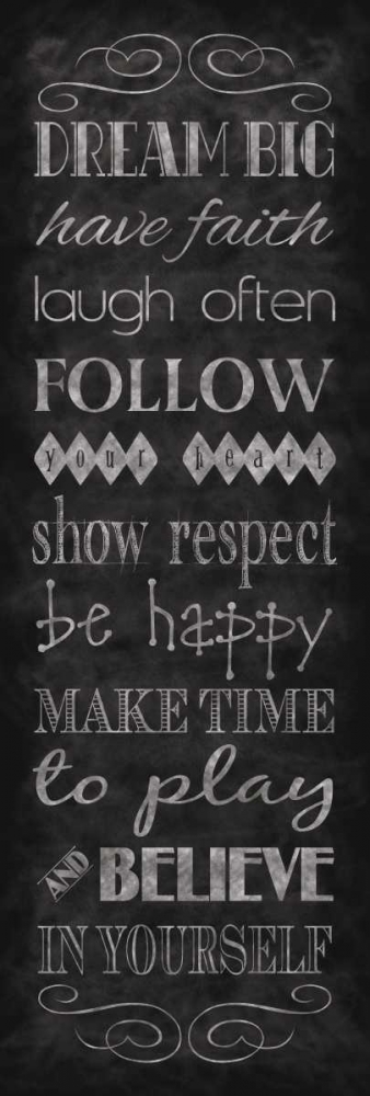 Rules for Life II art print by N Harbick for $57.95 CAD