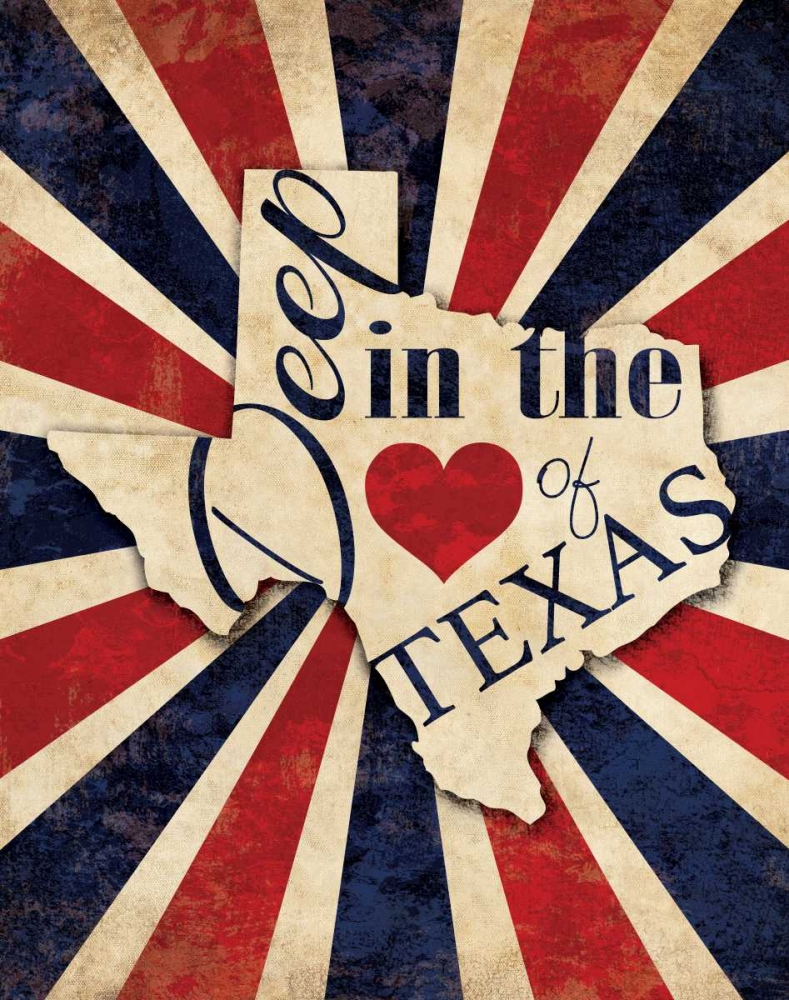 Heart of Texas art print by N Harbick for $57.95 CAD