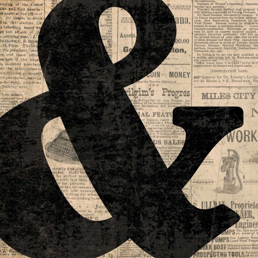 Ampersand art print by N Harbick for $57.95 CAD