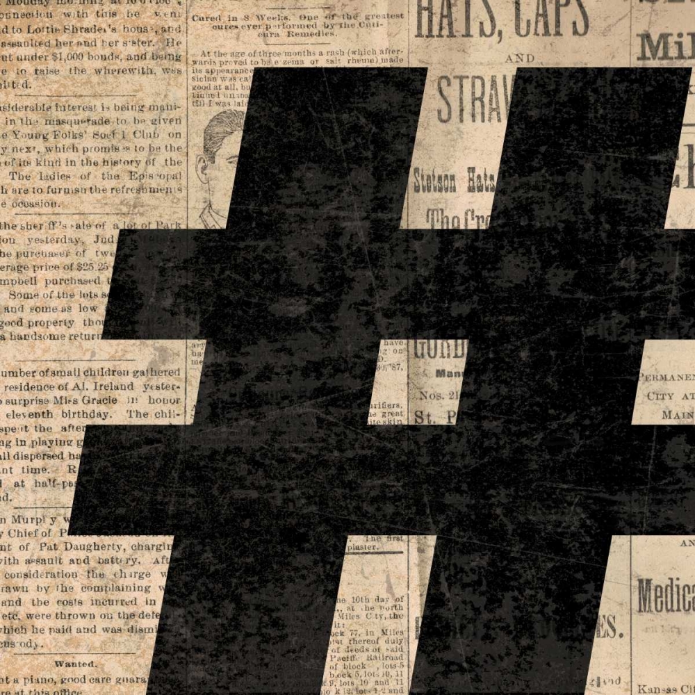 Number Sign art print by N Harbick for $57.95 CAD