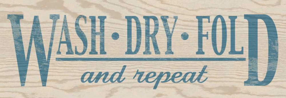 Wash Dry Fold - Blue art print by N Harbick for $57.95 CAD