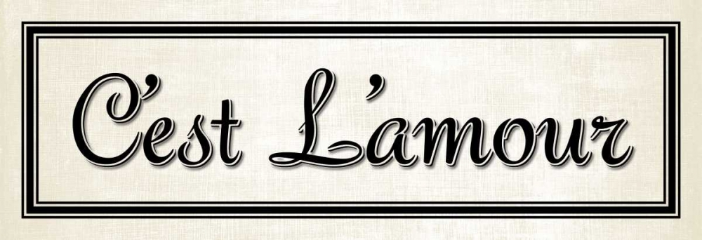 Cest L amour art print by N Harbick for $57.95 CAD