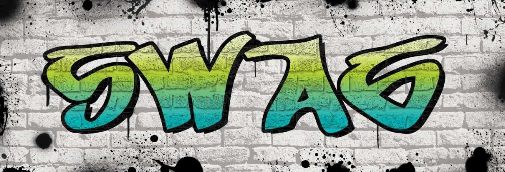 Swag Graffiti art print by N Harbick for $57.95 CAD