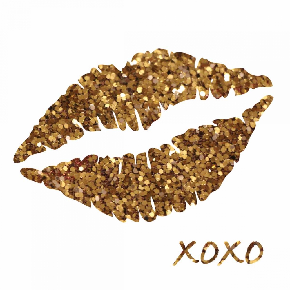 Glitter Lips Sq I art print by N Harbick for $57.95 CAD