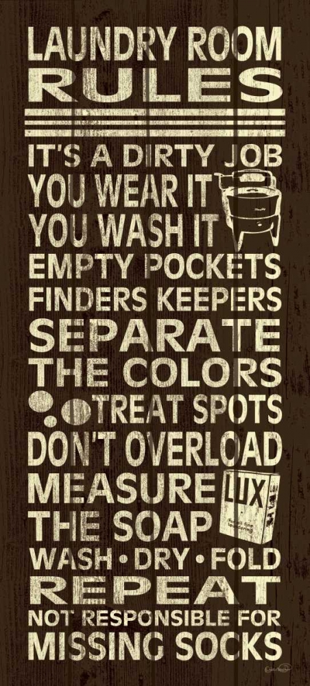 Laundry Room Rules II art print by N Harbick for $57.95 CAD