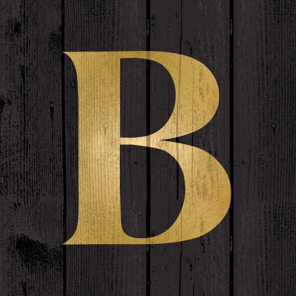 Gold Alphabet B art print by N Harbick for $57.95 CAD