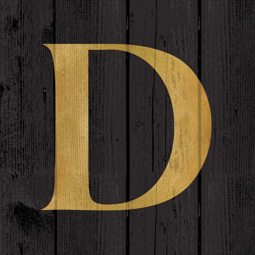 Gold Alphabet D art print by N Harbick for $57.95 CAD