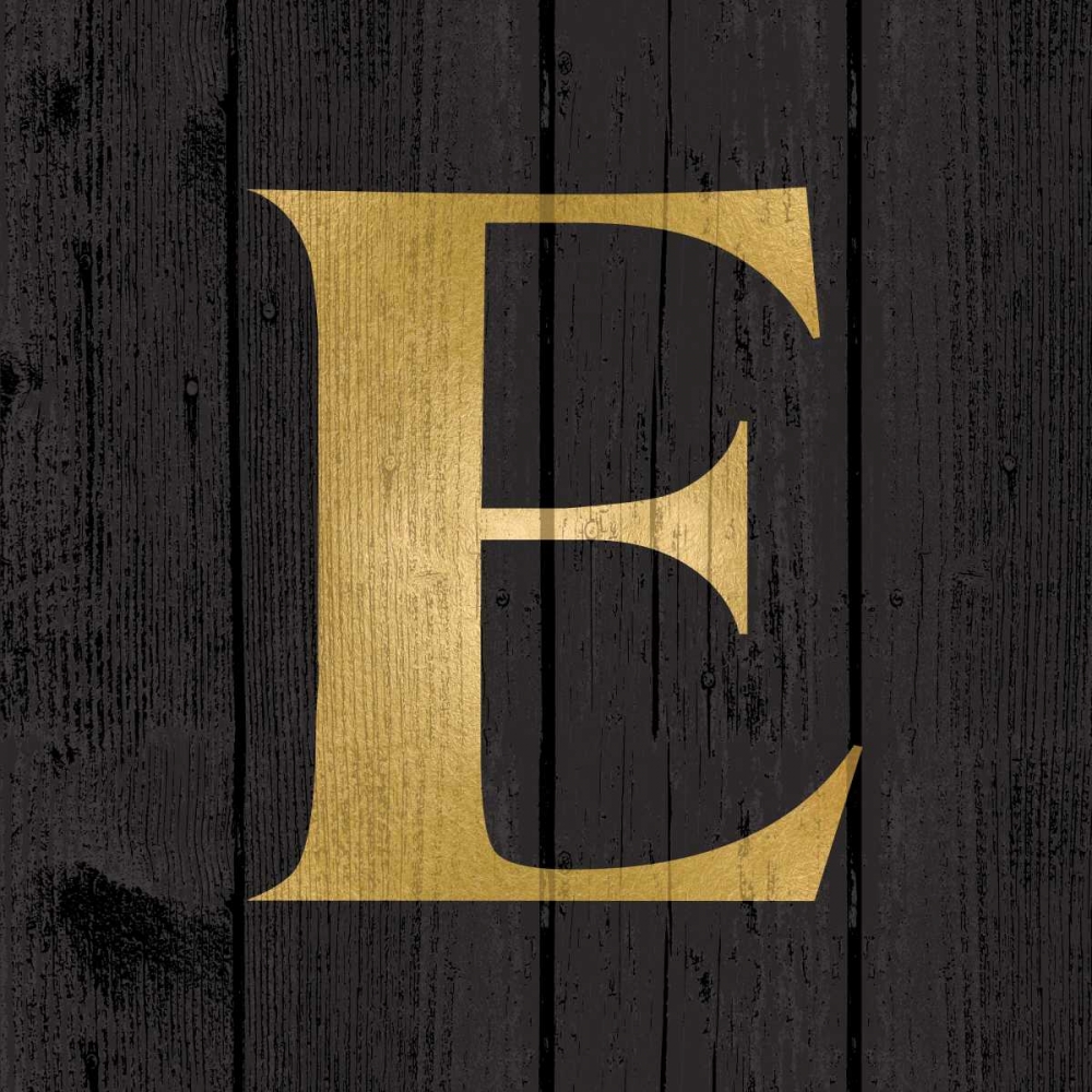Gold Alphabet E art print by N Harbick for $57.95 CAD
