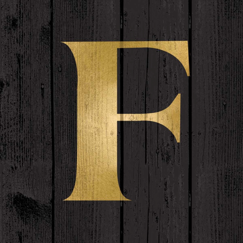 Gold Alphabet F art print by N Harbick for $57.95 CAD