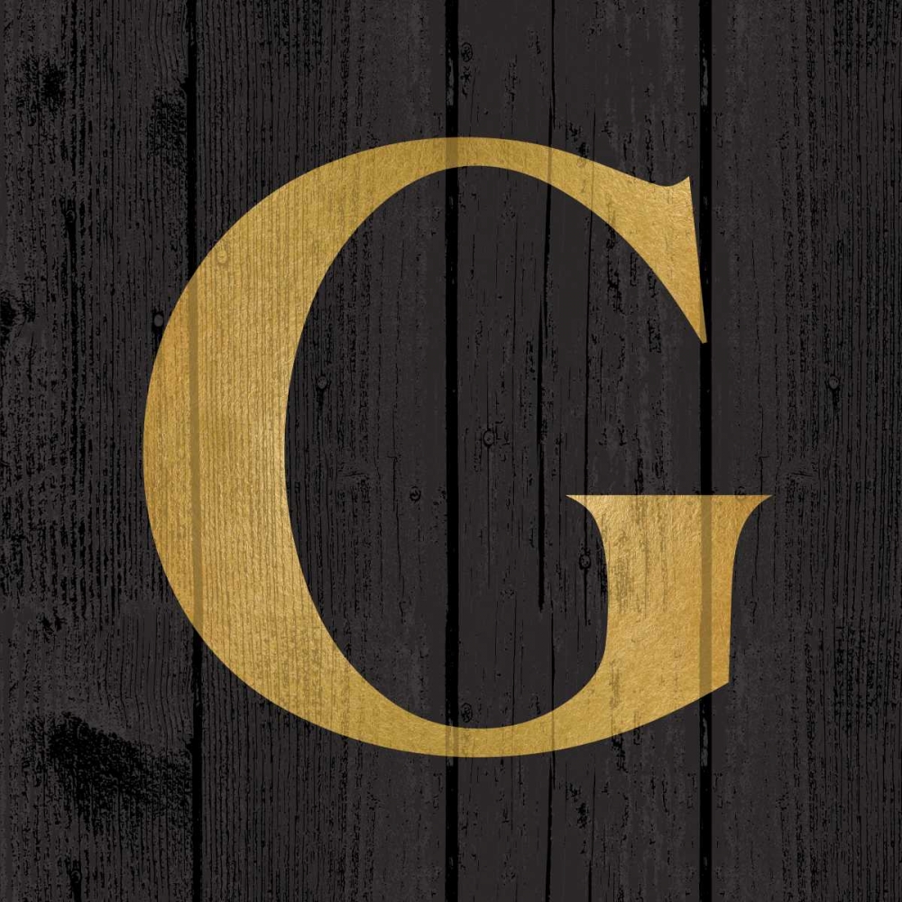 Gold Alphabet G art print by N Harbick for $57.95 CAD