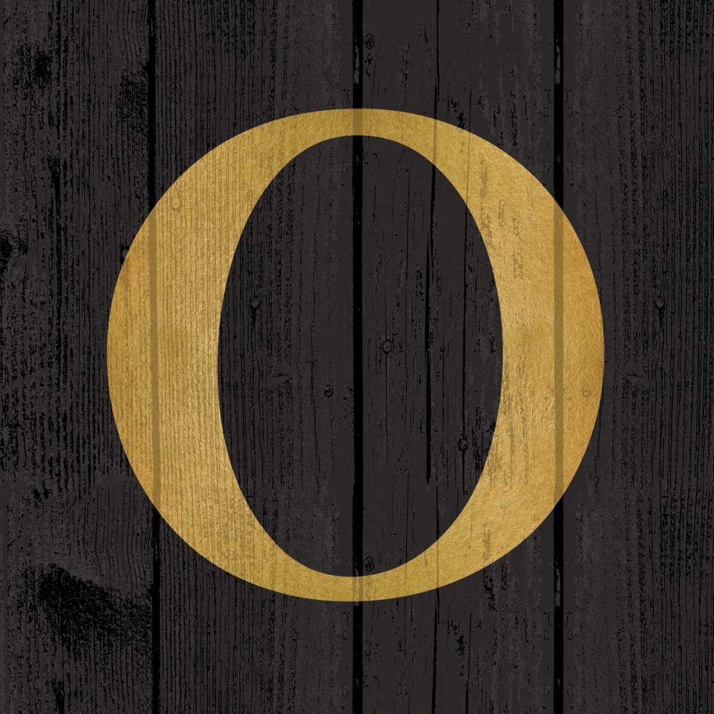Gold Alphabet O art print by N Harbick for $57.95 CAD