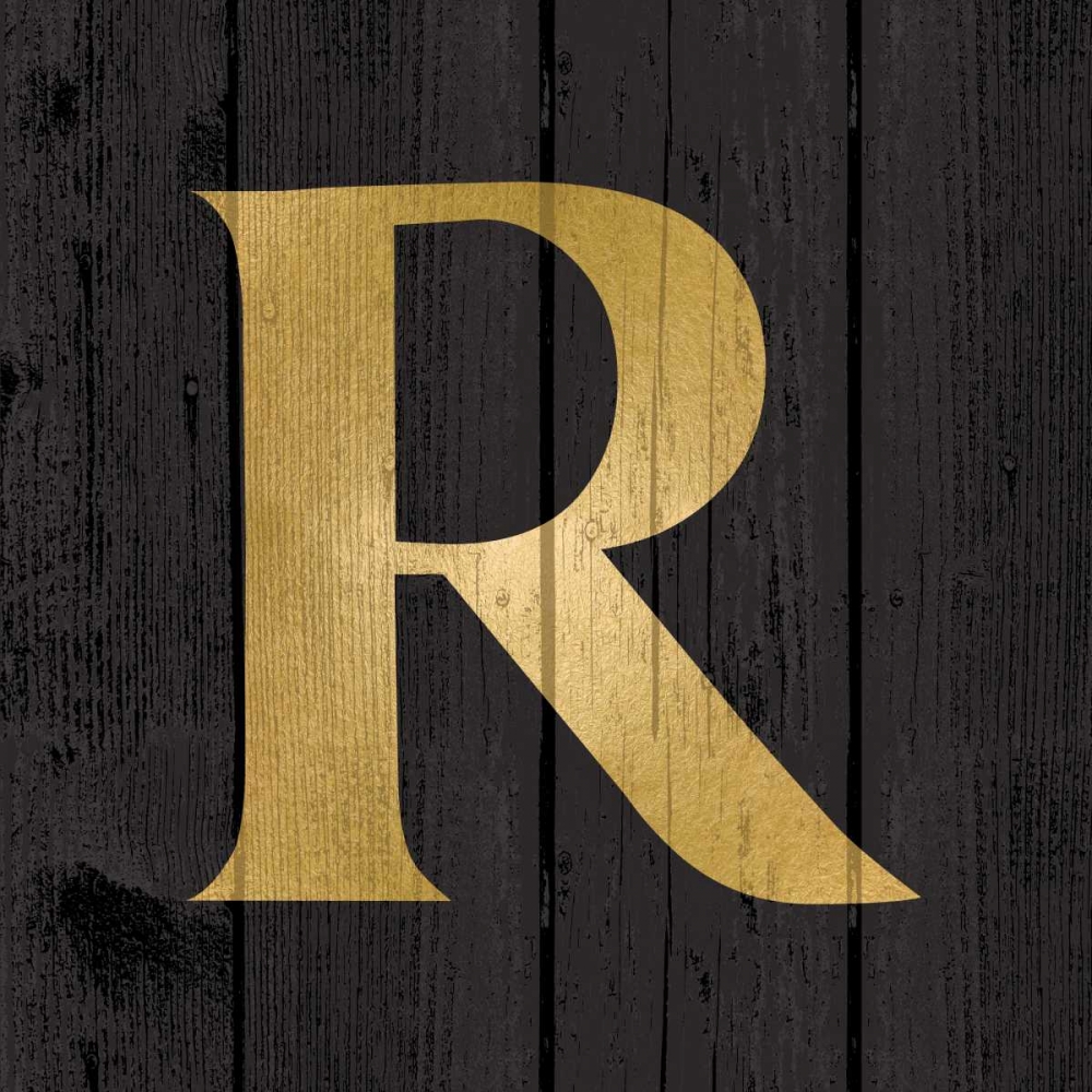 Gold Alphabet R art print by N Harbick for $57.95 CAD
