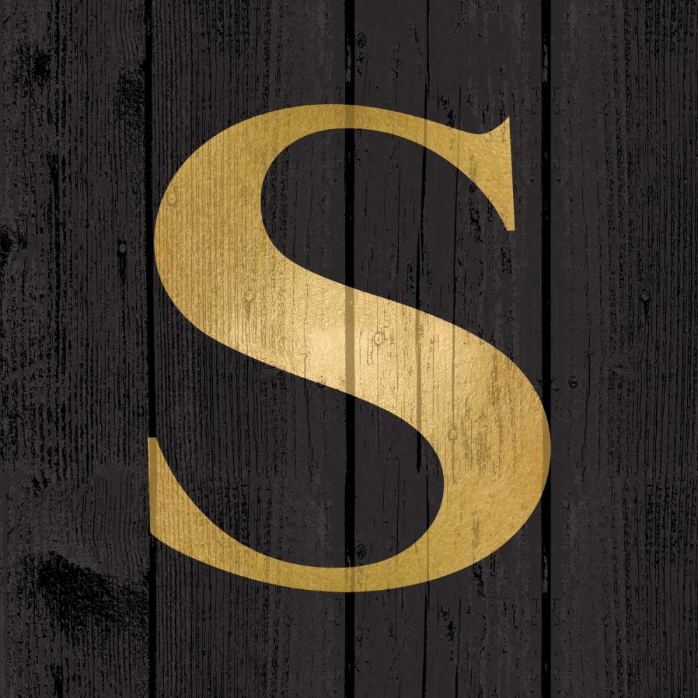 Gold Alphabet S art print by N Harbick for $57.95 CAD