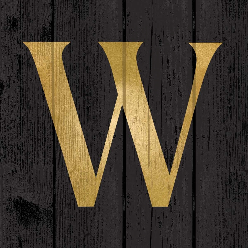 Gold Alphabet W art print by N Harbick for $57.95 CAD