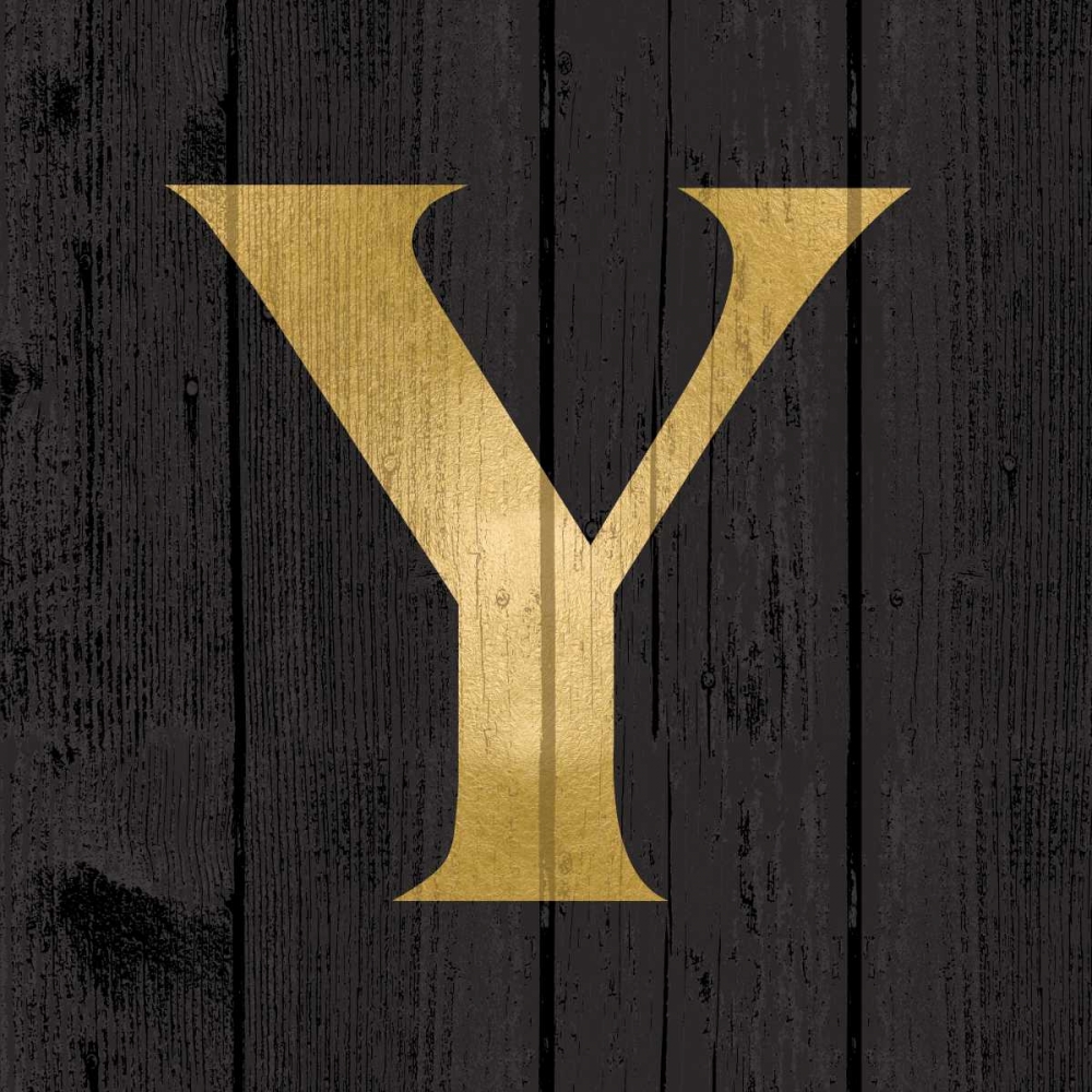 Gold Alphabet Y art print by N Harbick for $57.95 CAD