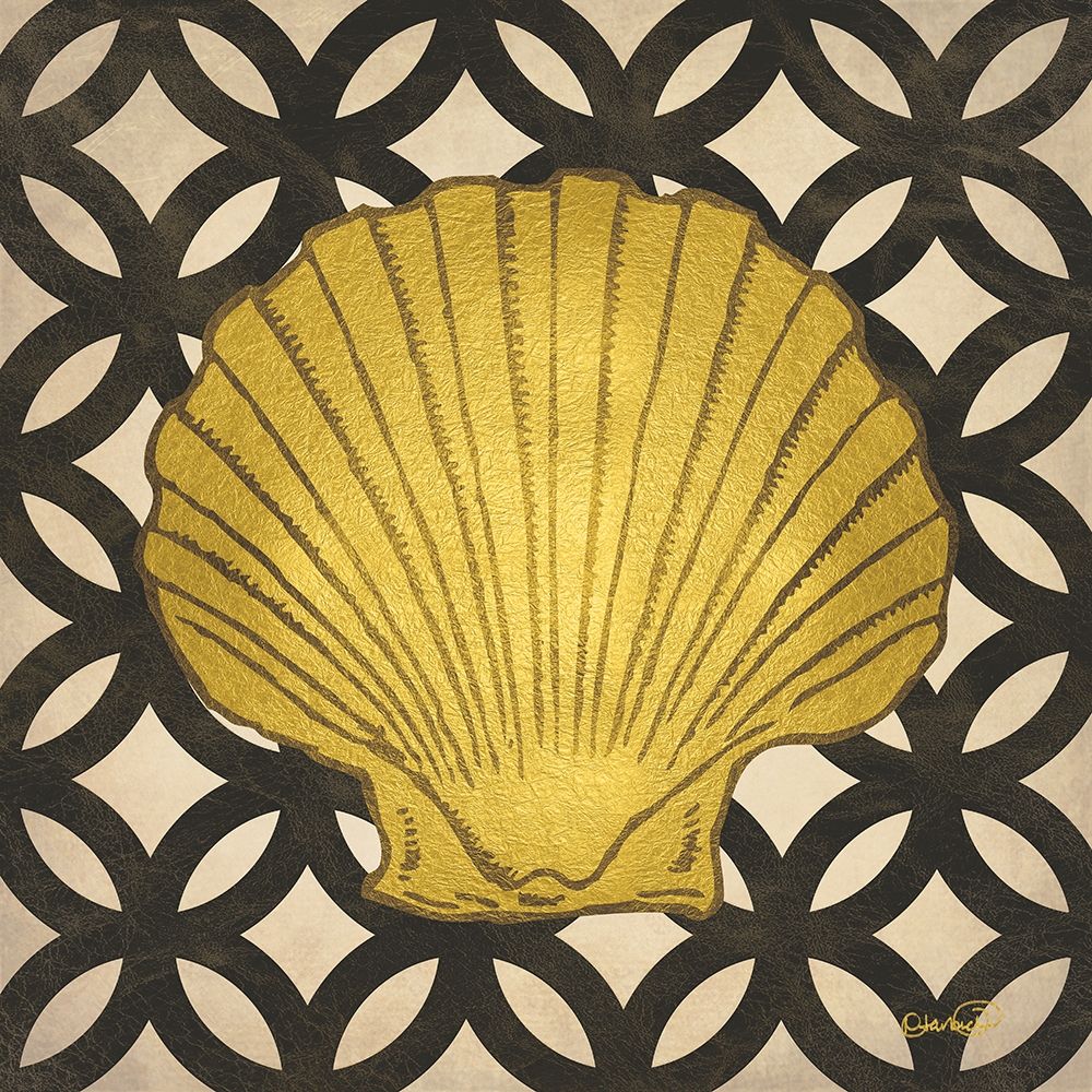 Gold Shells II art print by N Harbick for $57.95 CAD