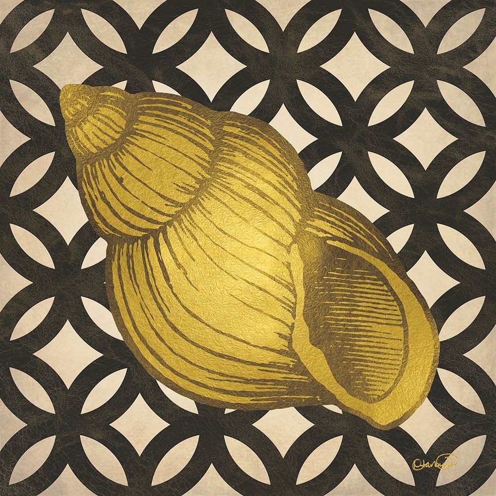 Gold Shells IV art print by N Harbick for $57.95 CAD