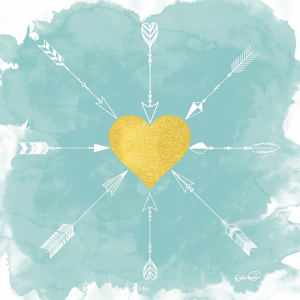 Hears and Arrows II art print by N Harbick for $57.95 CAD