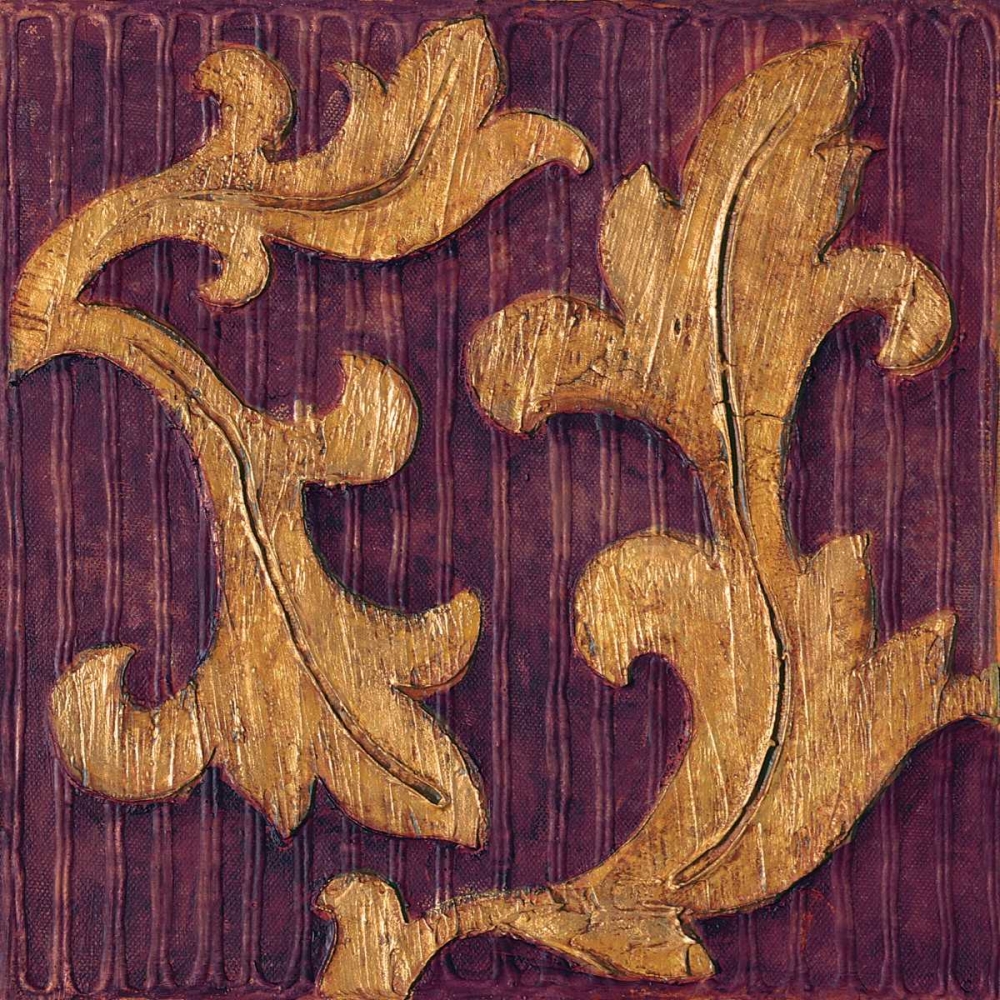 Gold Acanthus I art print by Jillian Jeffrey for $57.95 CAD