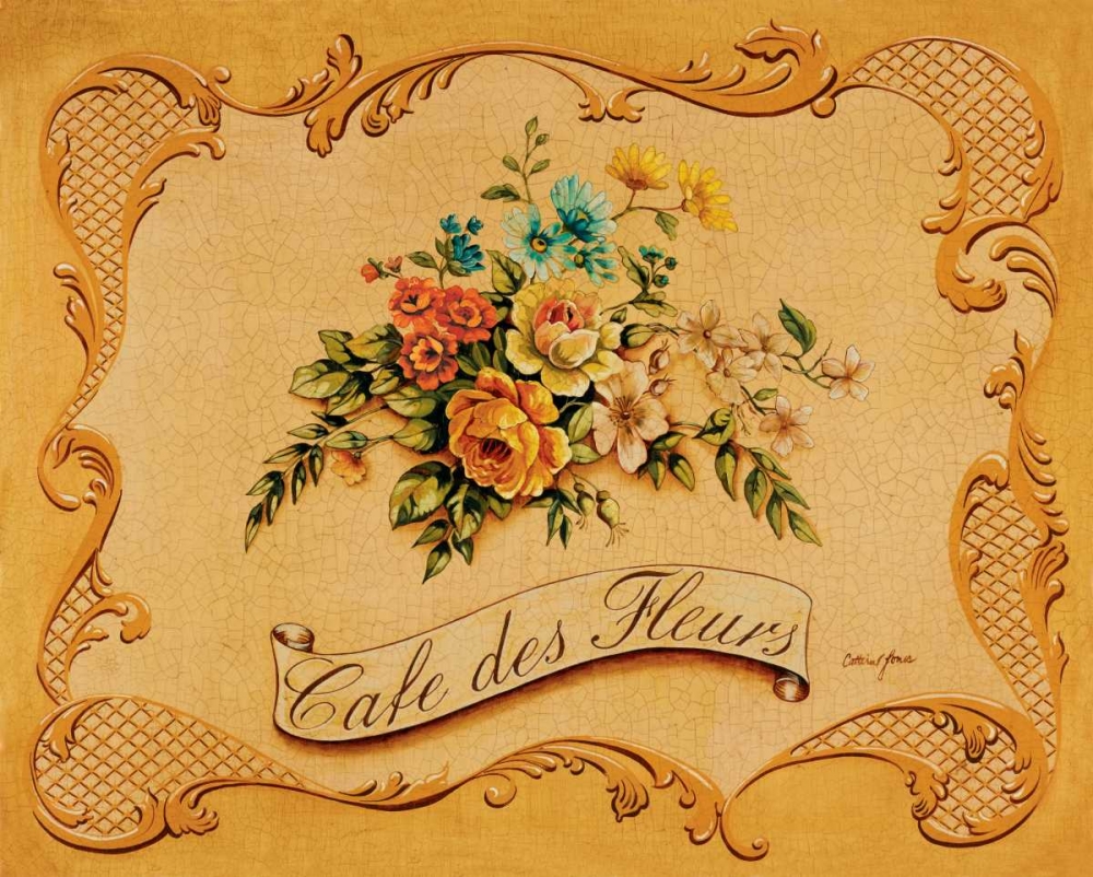 Cafe des Fleurs art print by Catherine Jones for $57.95 CAD