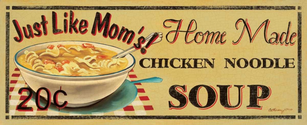 Chicken Noodle Soup art print by Catherine Jones for $57.95 CAD