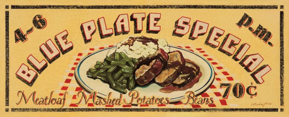 Blue Plate Special art print by Catherine Jones for $57.95 CAD