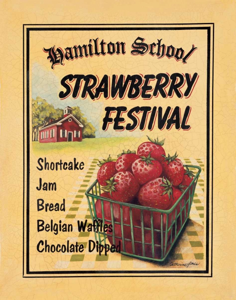 Strawberry Festival art print by Catherine Jones for $57.95 CAD