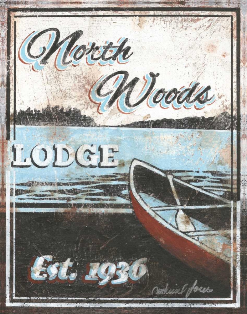 North Woods Lodge art print by Catherine Jones for $57.95 CAD